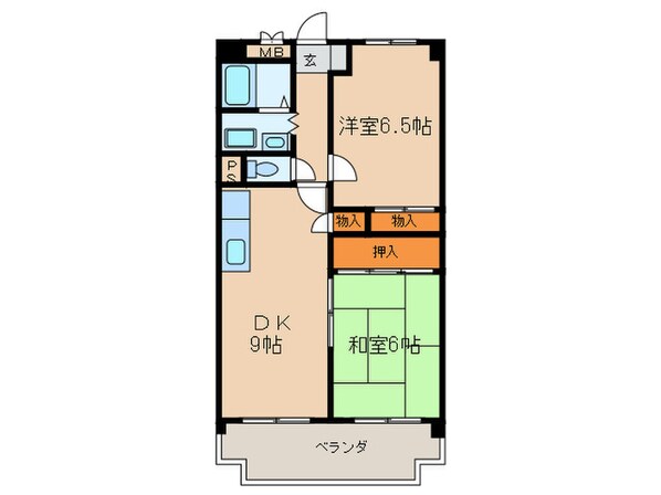 パティオクラブ滝ノ水の物件間取画像